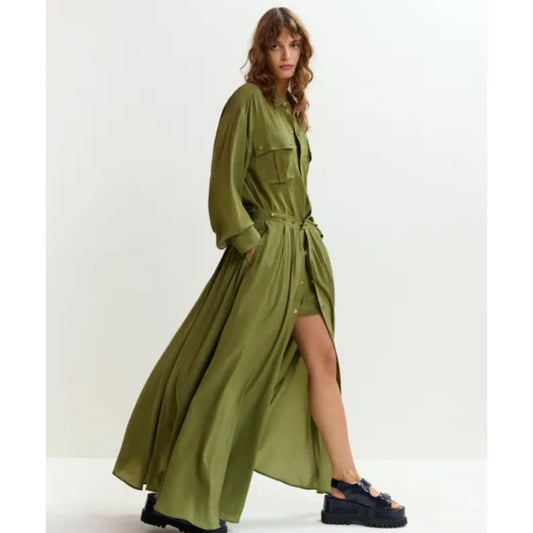 Jebba Maxi Dress And Playsuit Olive