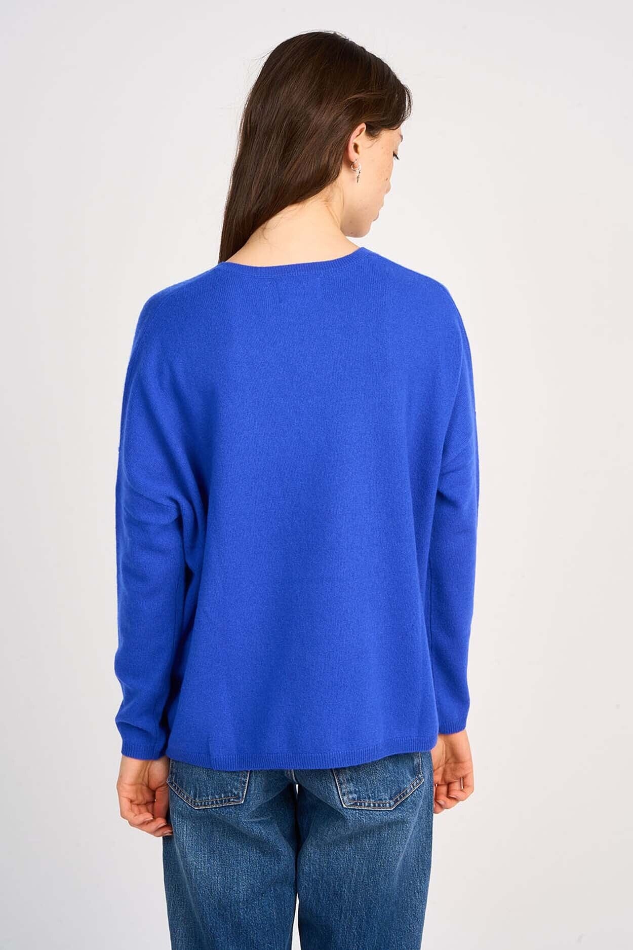 MONJACKOE CASHMERE SWEATER BLUE