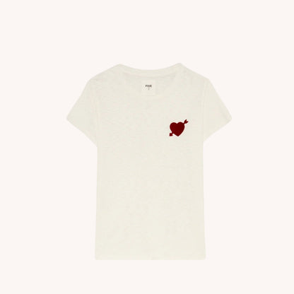 HEART T-SHIRT OFFWHITE