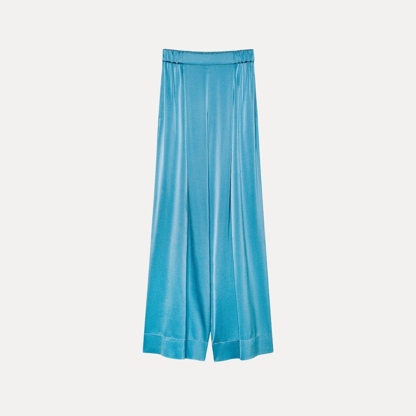 SILK PANTS 14079 BLUE