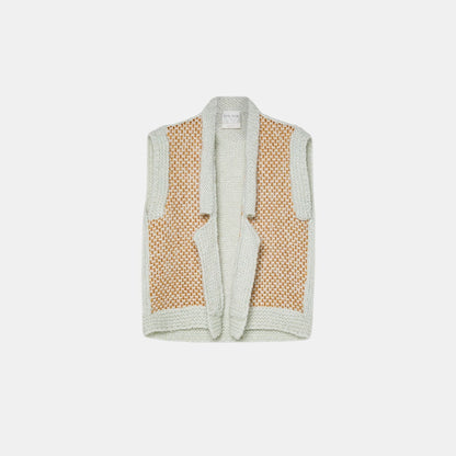 VEST IN NATTE TWEED 14004