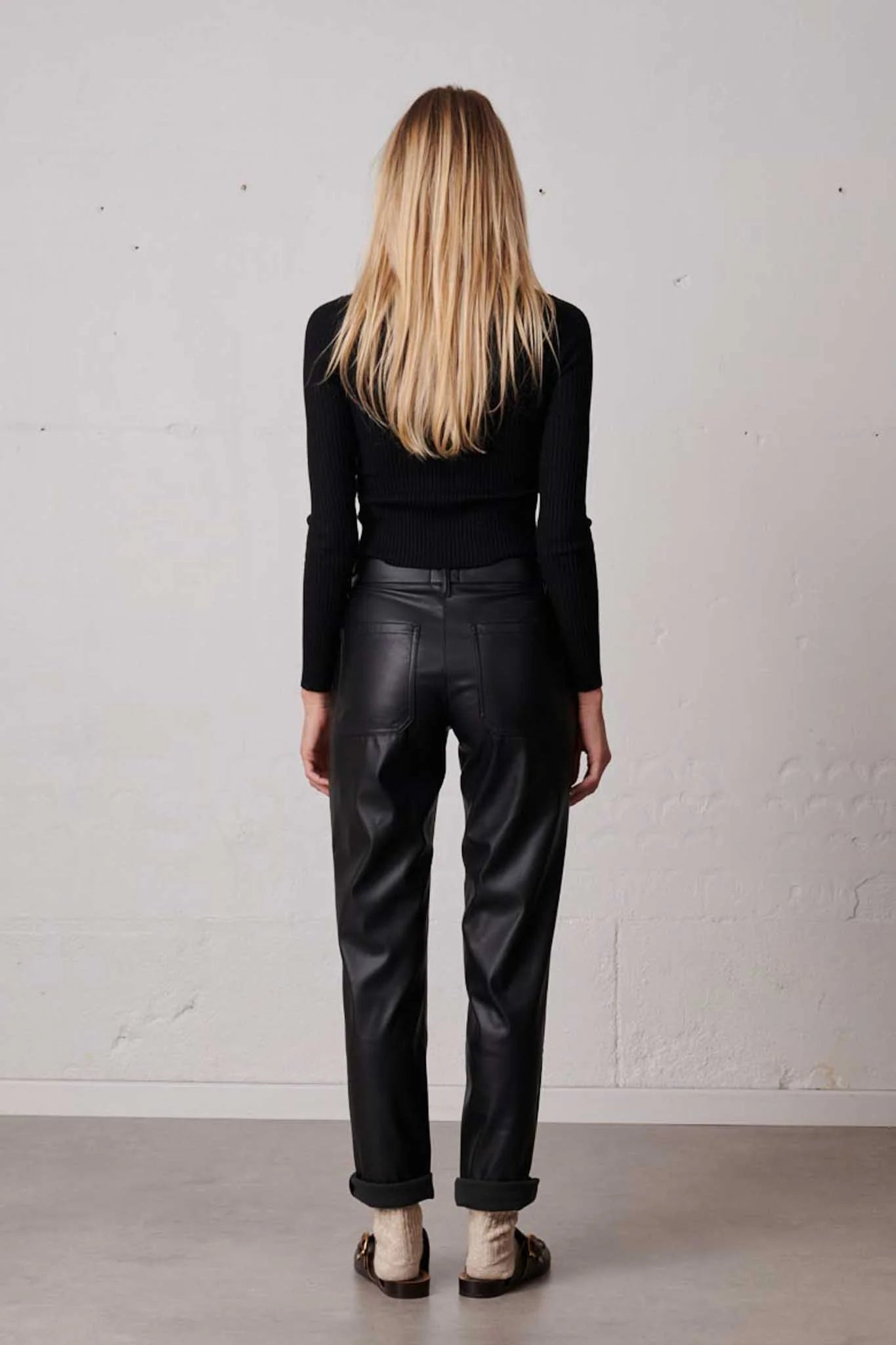 MILAN FAUX LEATHER PANTS