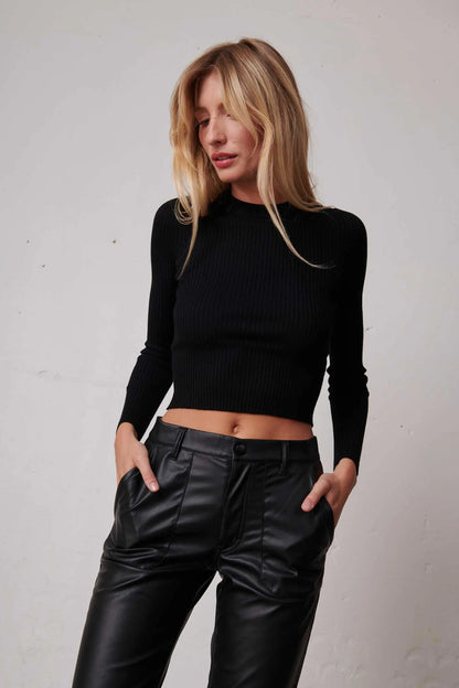 MILAN FAUX LEATHER PANTS