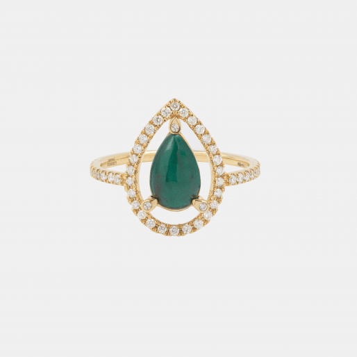 PEAR RING 18K