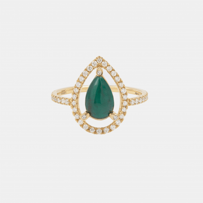 PEAR RING 18K