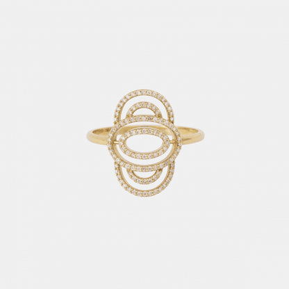 SMALL TWIRL RING 18K