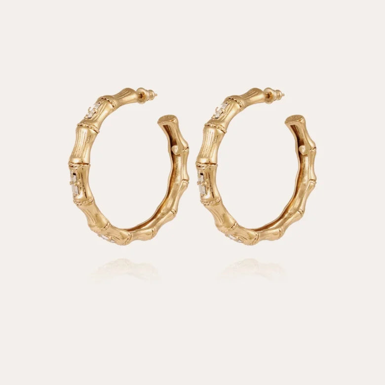 BAMBOU BIG EARRINGS GOLD