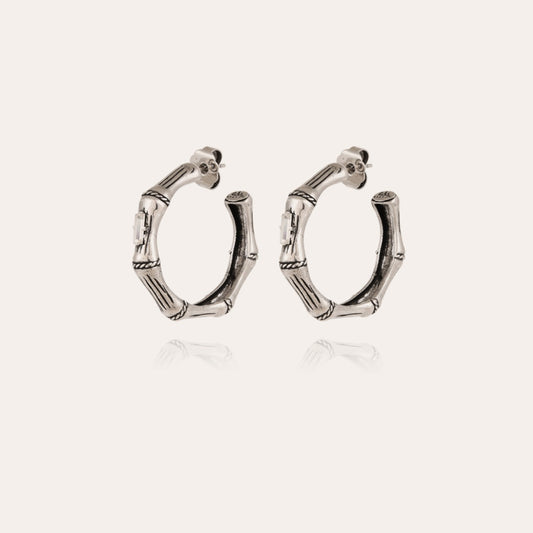 BAMBOU EARRINGS SILVER