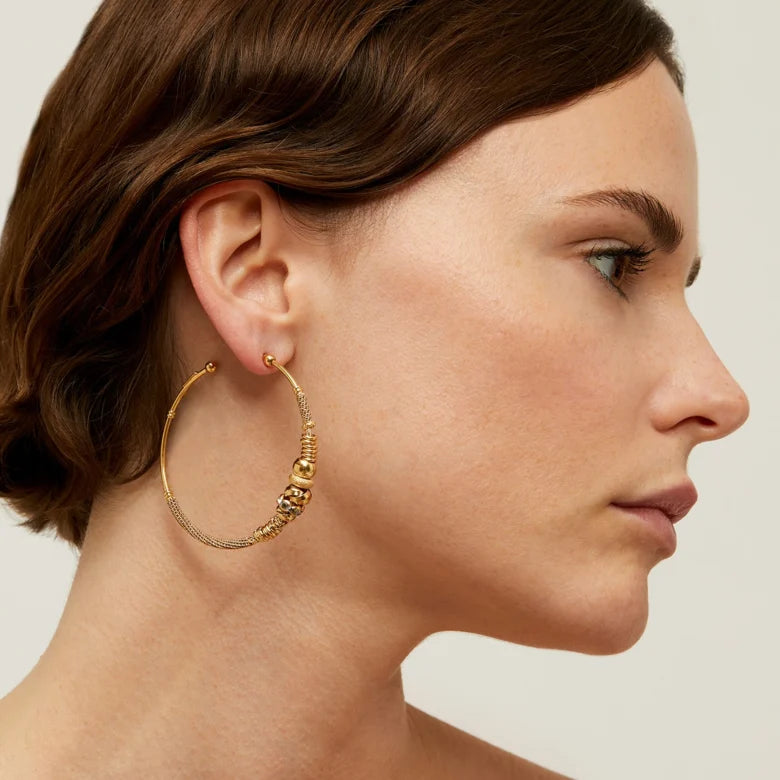 ZIZANIE STRASS EARRINGS GOLD