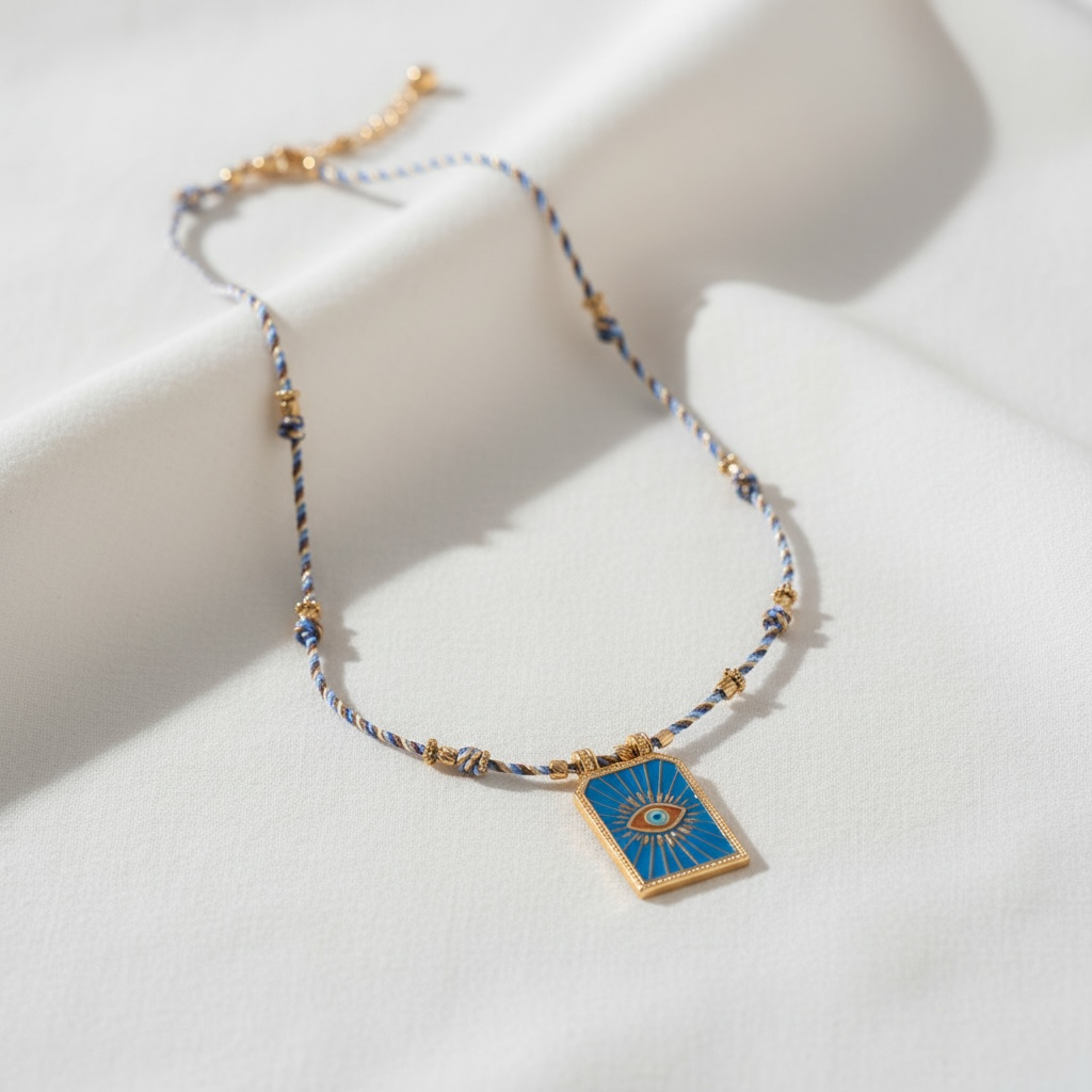 Tarot Necklace Blue