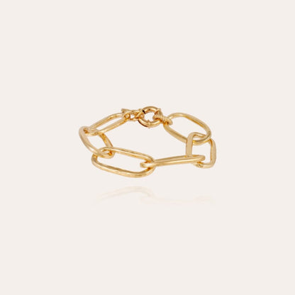 OVAL CHAIN GOLD BRACELET