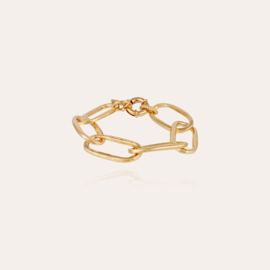 OVAL CHAIN GOLD BRACELET