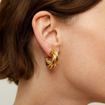 ATIK MINI GOLD EARRINGS