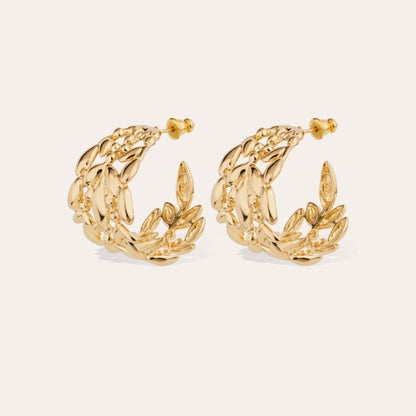 OLEA HOOPS GOLD EARRINGS