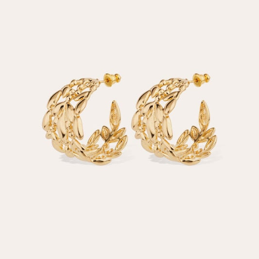 OLEA HOOPS GOLD EARRINGS