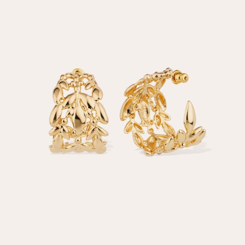OLEA HOOPS GOLD EARRINGS