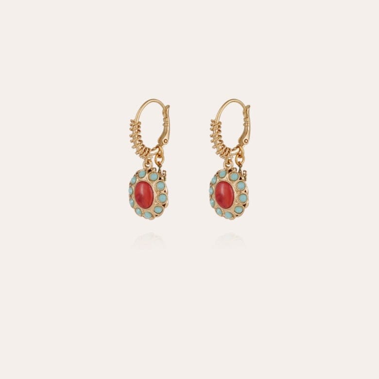 TAO SPLASH EARRINGS RED JASPER