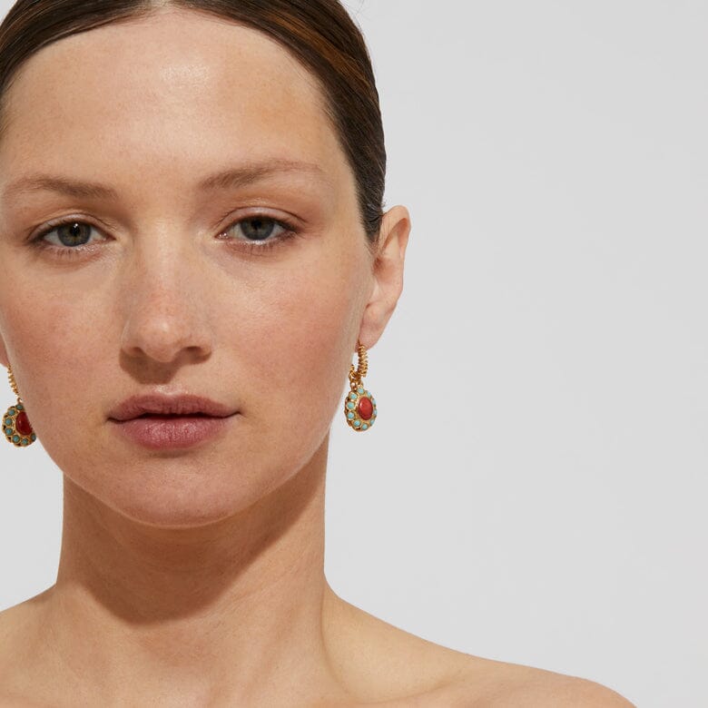 TAO SPLASH EARRINGS RED JASPER