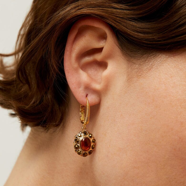 TAO SPLASH EARRINGS BROWN