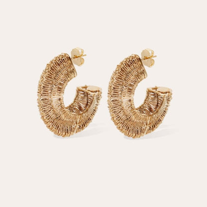 CROCUS FILEA HOOP EARRINGS