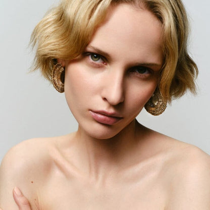 CROCUS FILEA HOOP EARRINGS