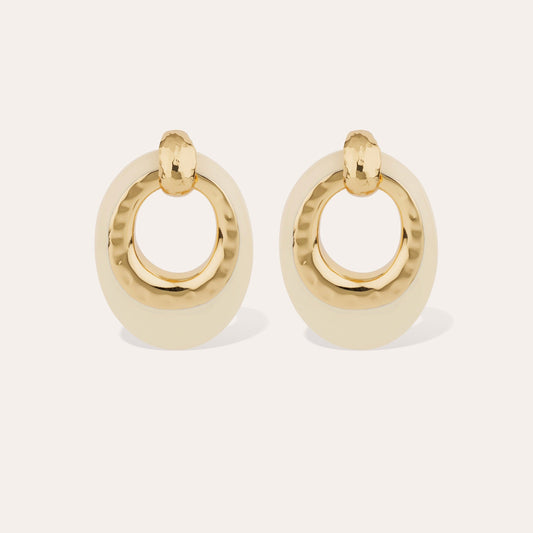 SELVA LARGE EARRINGS IVORY