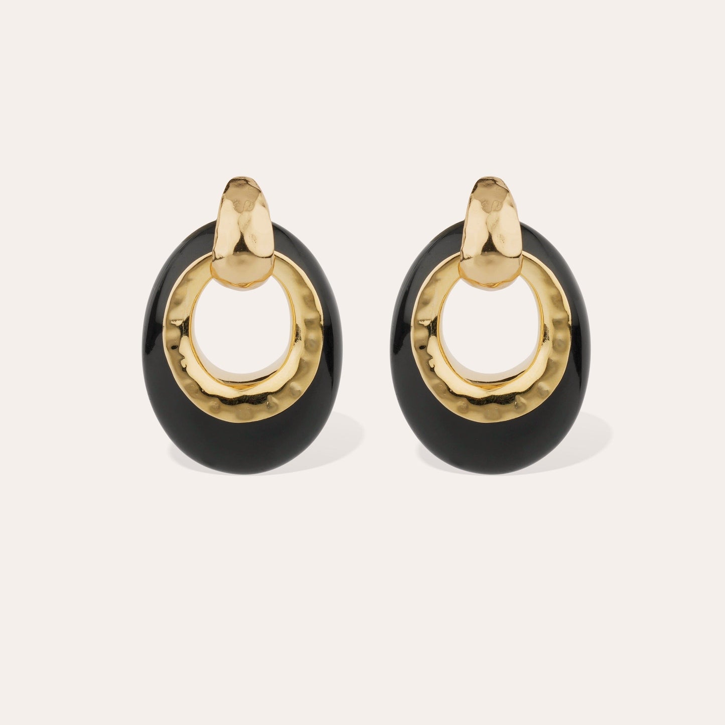 SELVA LARGE EARRINGS BLACK