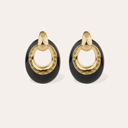 SELVA LARGE EARRINGS BLACK