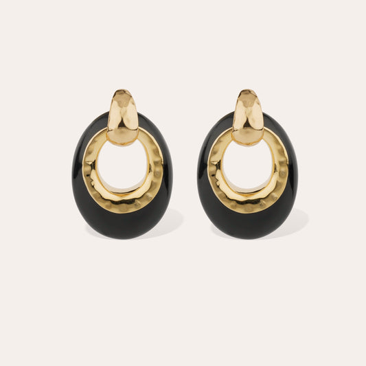 SELVA LARGE EARRINGS BLACK