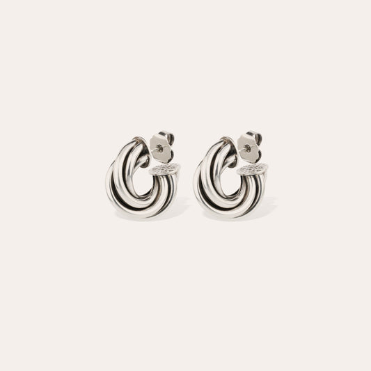 ATIK MINI SILVER EARRINGS