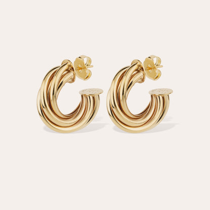 ATIK MEDIUM GOLD EARRINGS