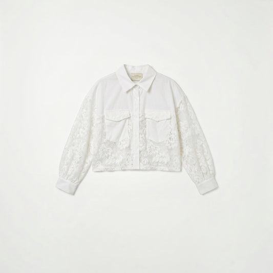 Helen Lace Shirt White