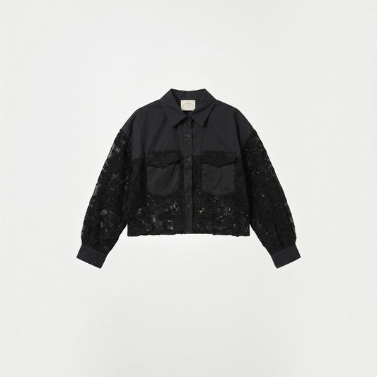 Helen Lace Shirt Black