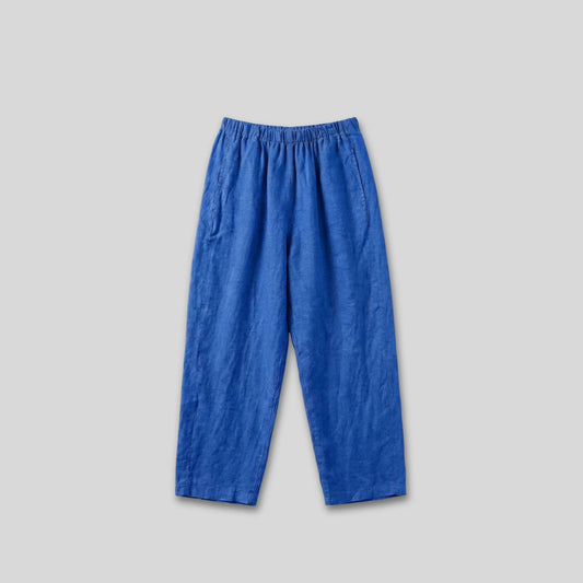 Alma Linen Pants Electric Blue