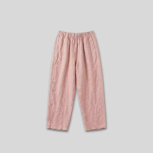 Alma Linen Pants Pale Pink
