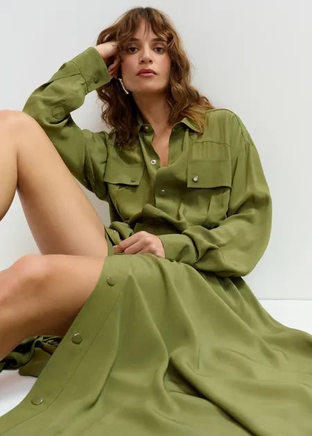 Jebba Maxi Dress And Playsuit Olive