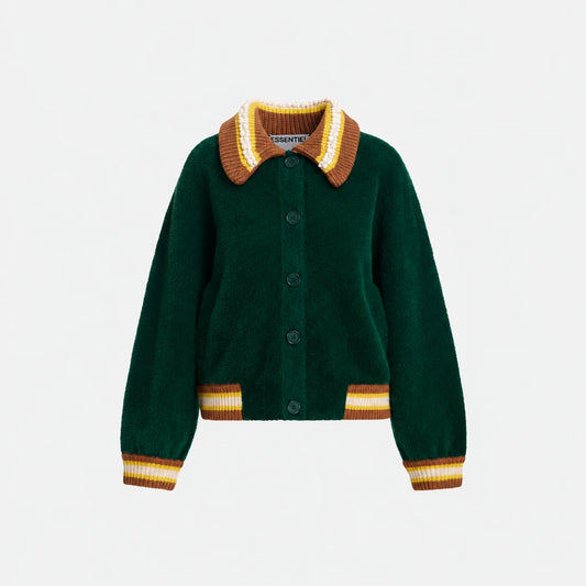 Kamore Knit Jacket Forest Whisper – Essentiel Antwerp