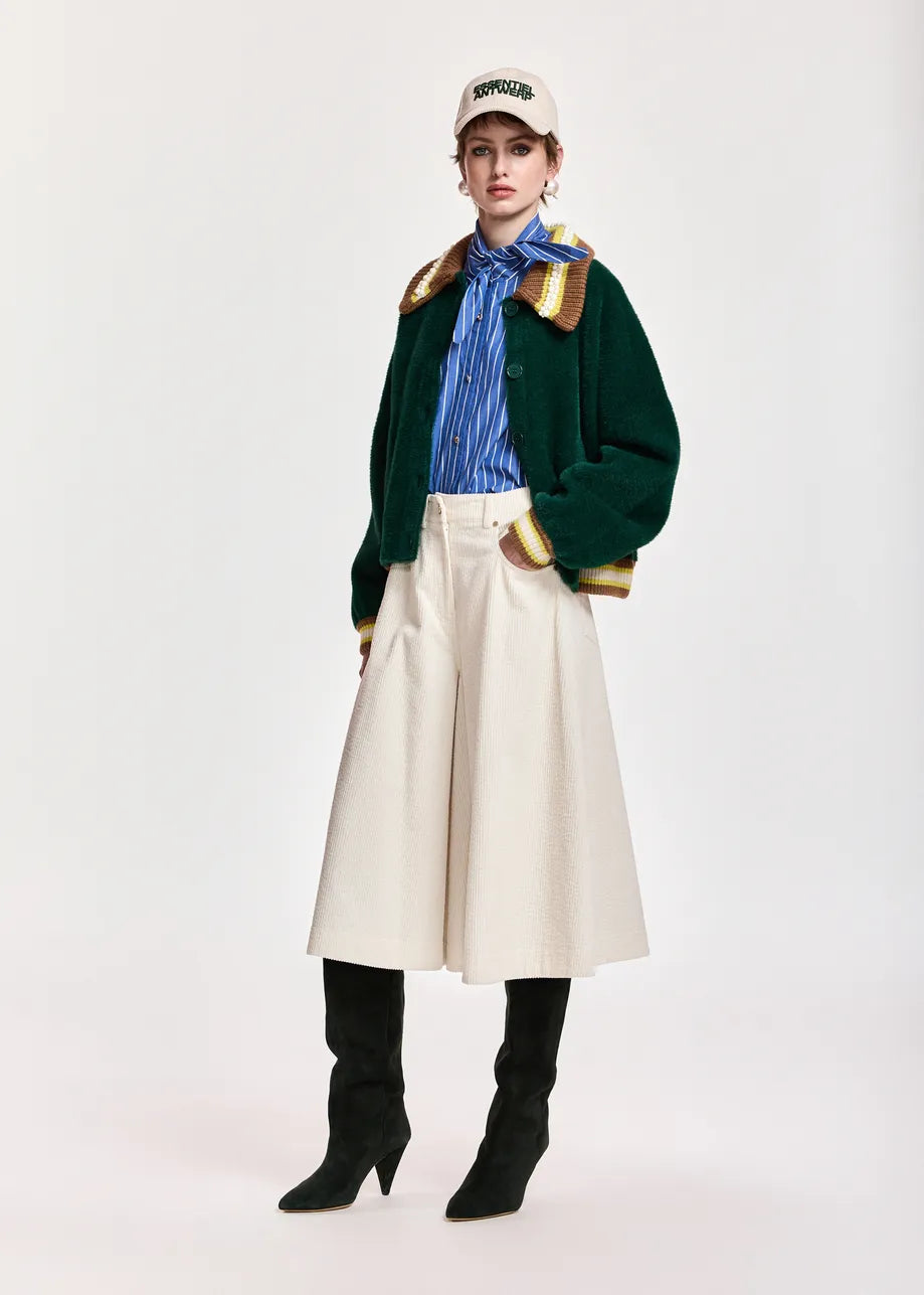 Kamore Knit Jacket Forest Whisper – Essentiel Antwerp