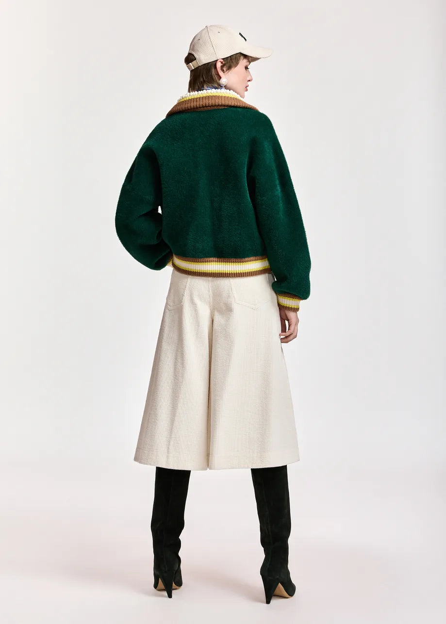 Kamore Knit Jacket Forest Whisper – Essentiel Antwerp