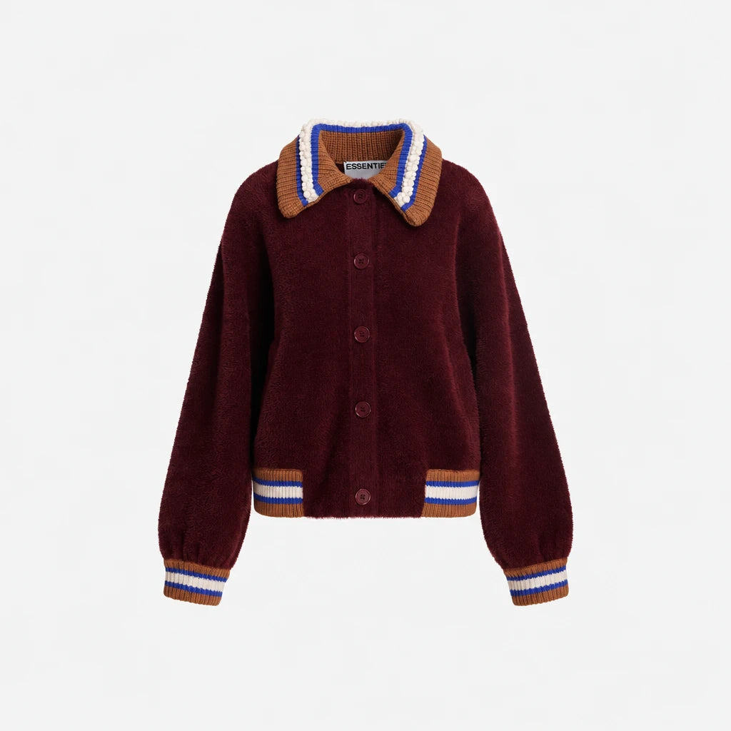 Kamore Knit Jacket Wine Not – Essentiel Antwerp