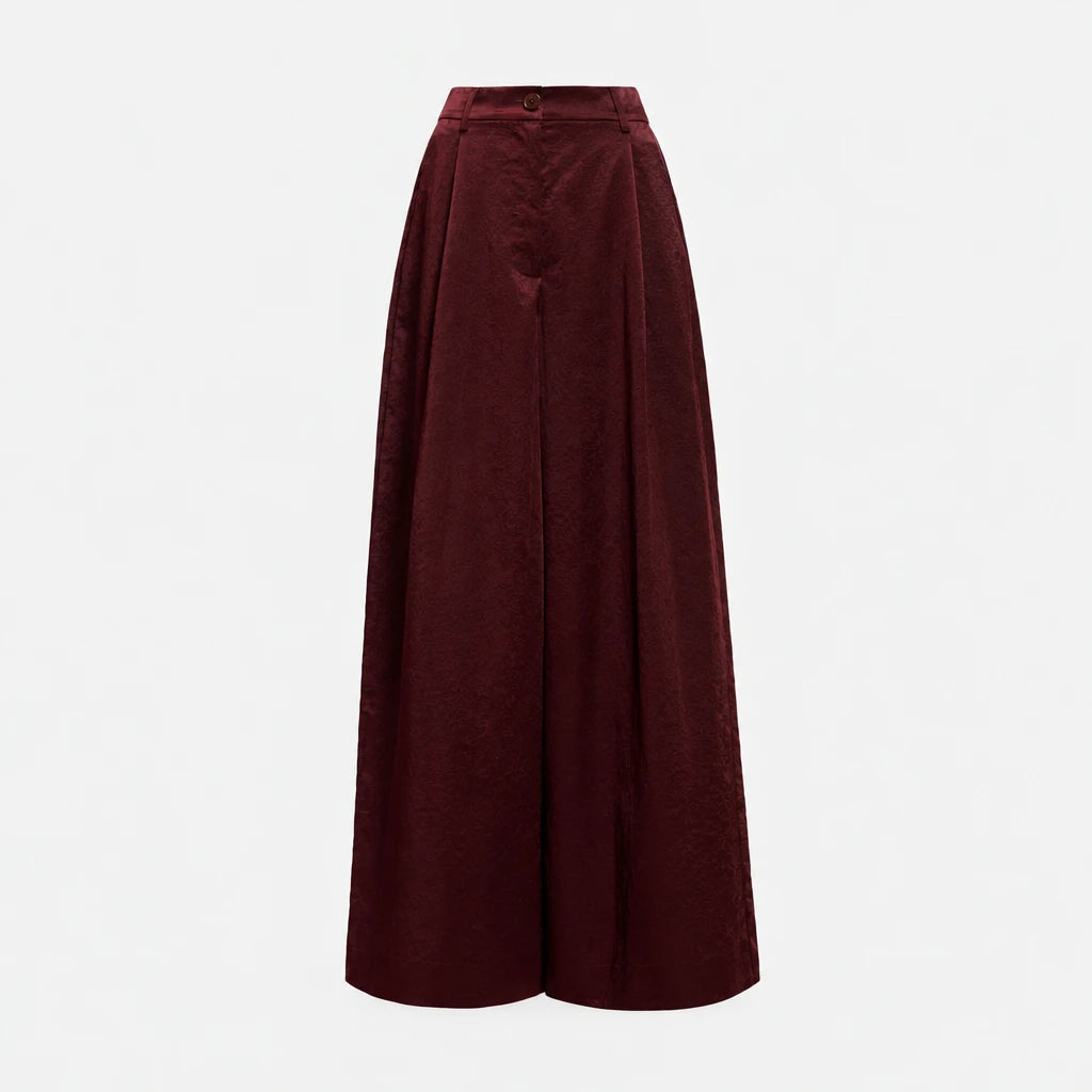 Karmen Wide Leg Pants Wine Not – Essentiel Antwerp