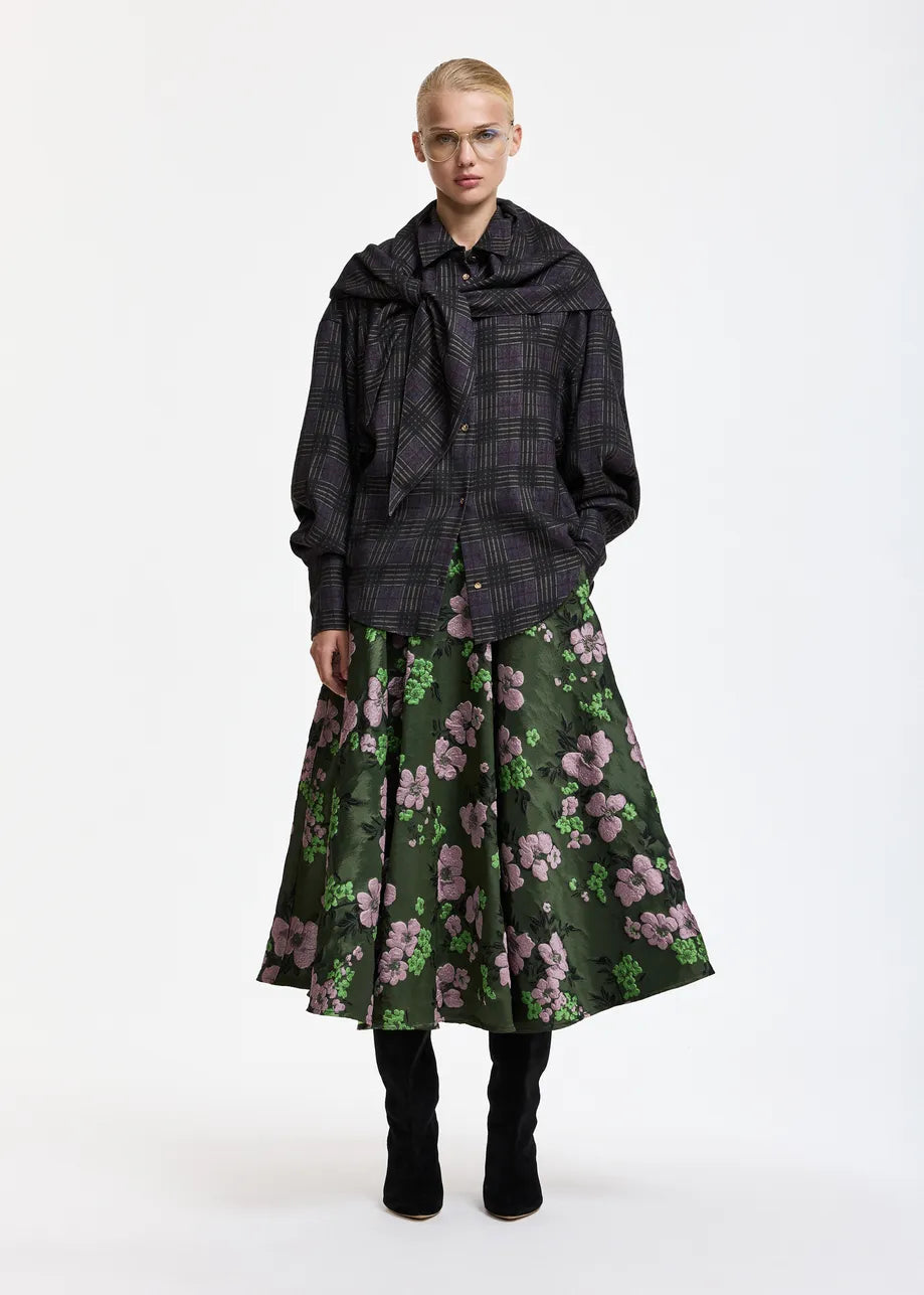 Kathyanne Circle Midi Skirt Dusty Green – Essentiel Antwerp