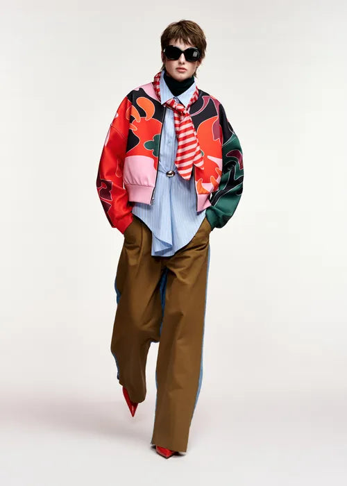 Kiva Print Bomber Jacket