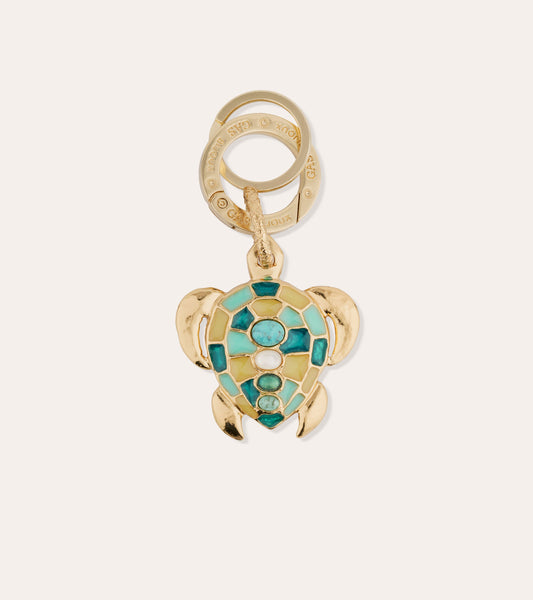 Turtle Enamel Keychain