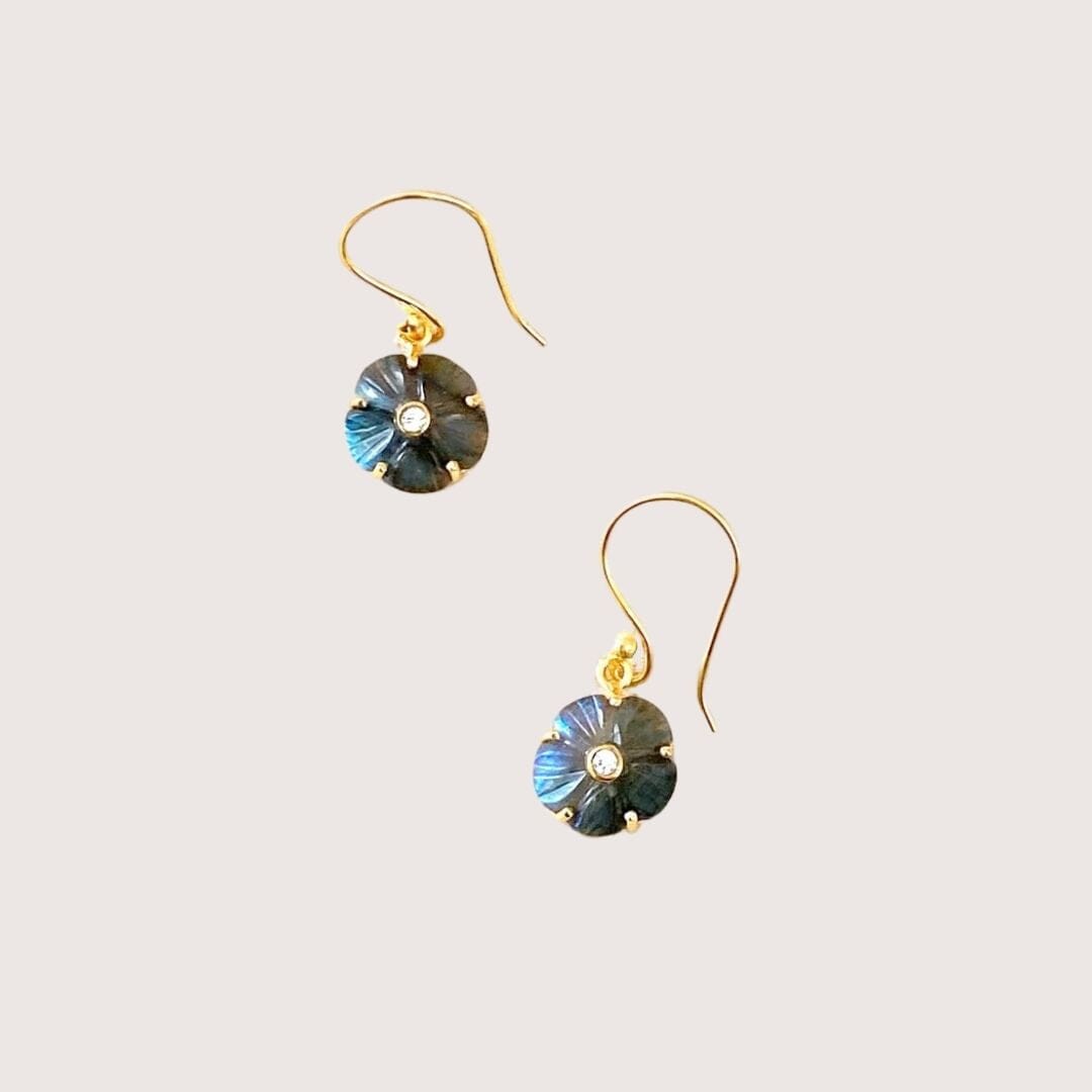 IRIS EARRINGS LABRADORITE