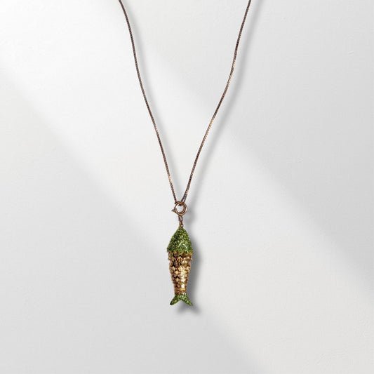 Lucky Fish Necklace Green
