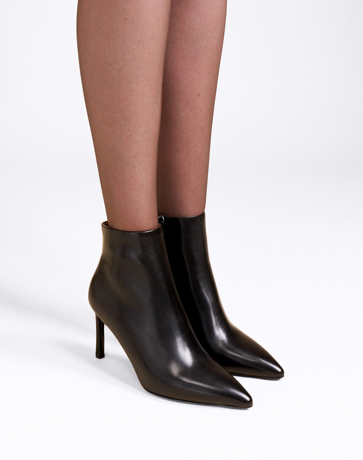 Noura Leather Ankle Boots Black – Mi/Mai