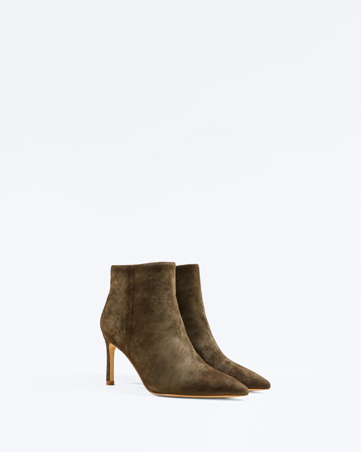 Noura Suede Ankle Boots Khaki – Mi/Mai