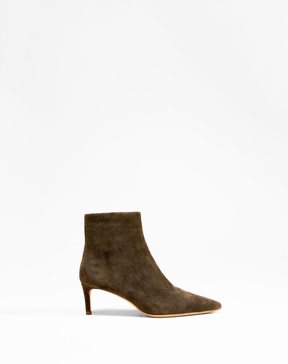 Noura Low Suede Ankle Boots Khaki – Mi/Mai