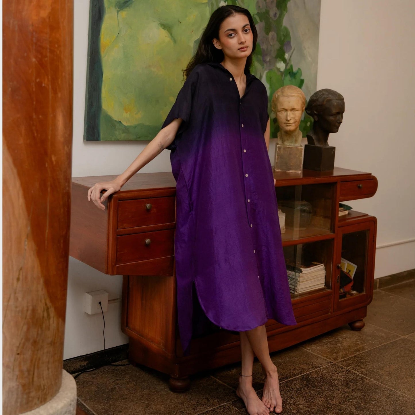 Sarah Dress Purple Ombre